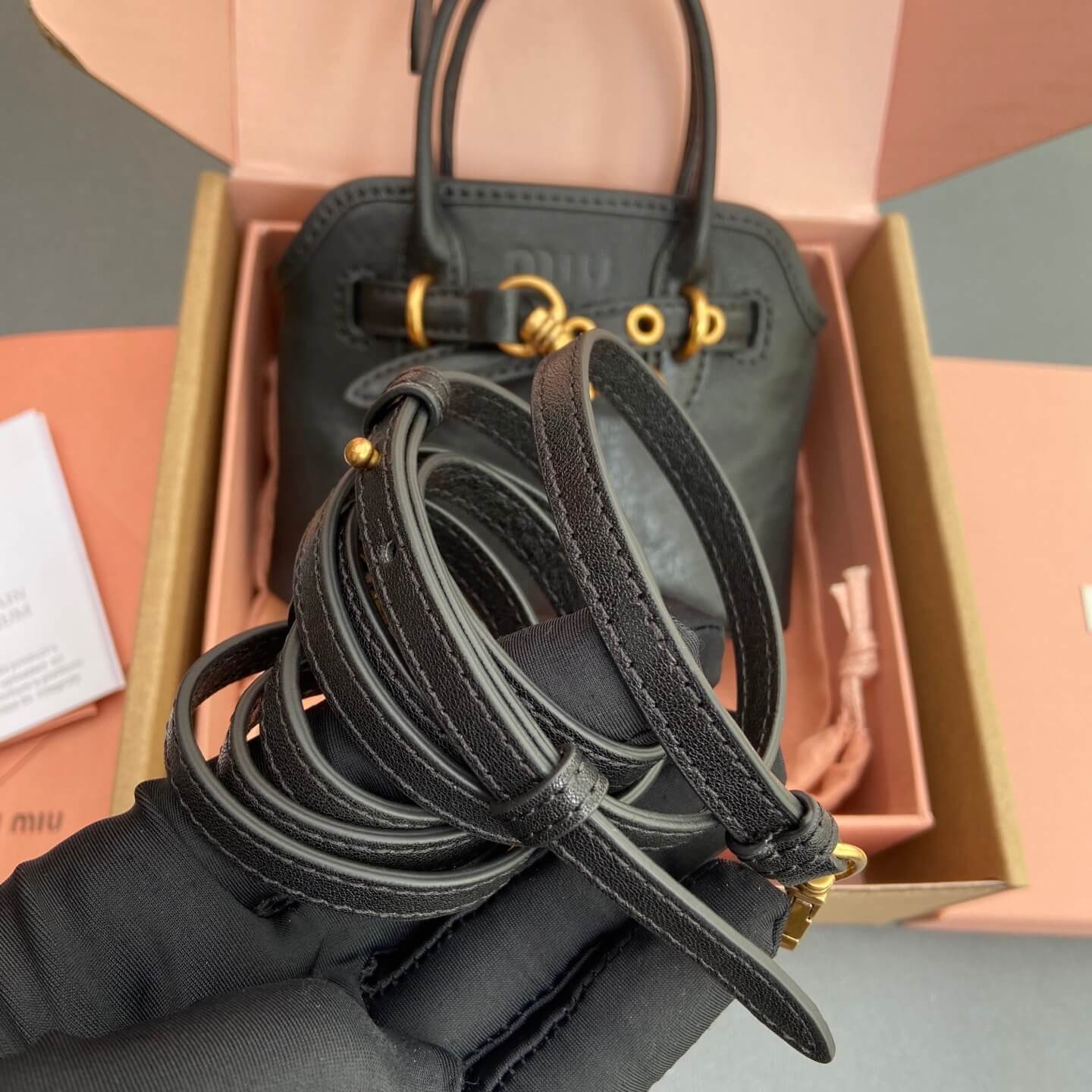 M1um1u Adventure Nappa Mini Bag (HIGH-END GRADE)