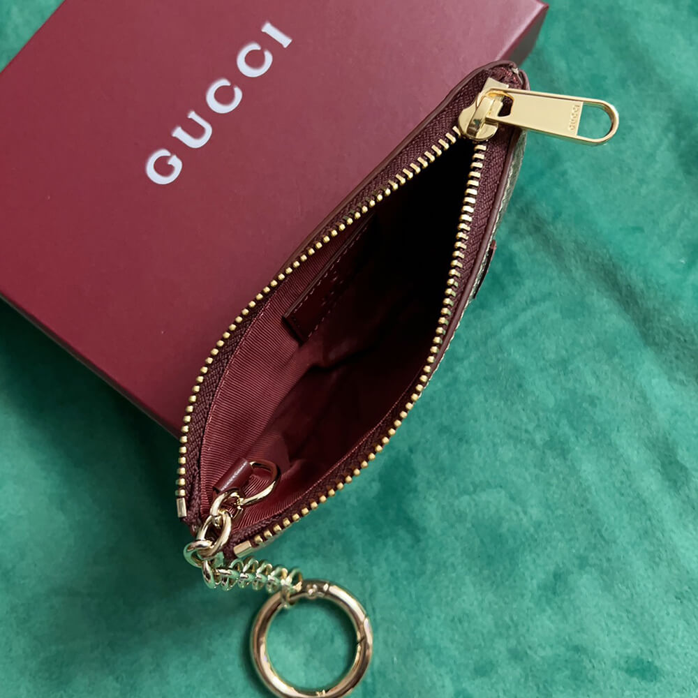 GG key case with cat detail