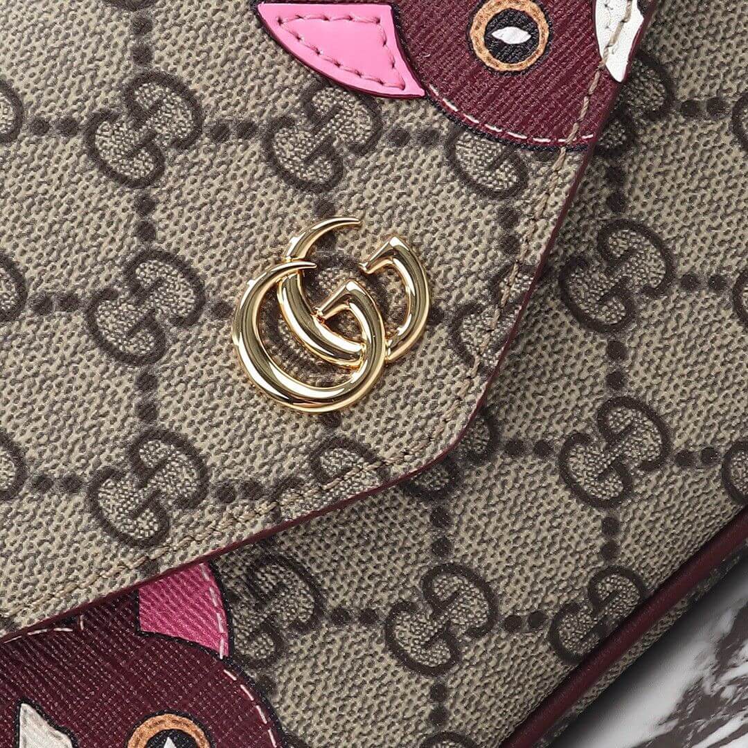 GG mini shoulder bag with cat detail