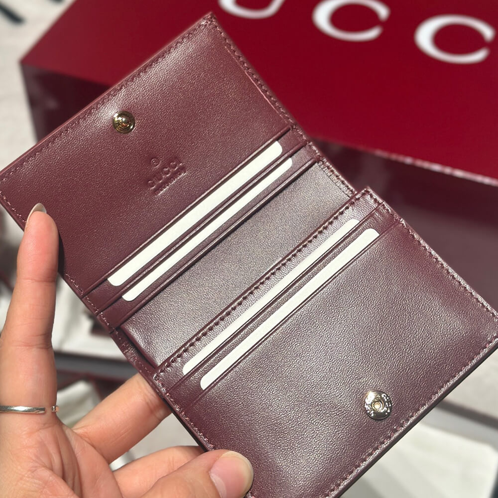 GG mini wallet with owl detail