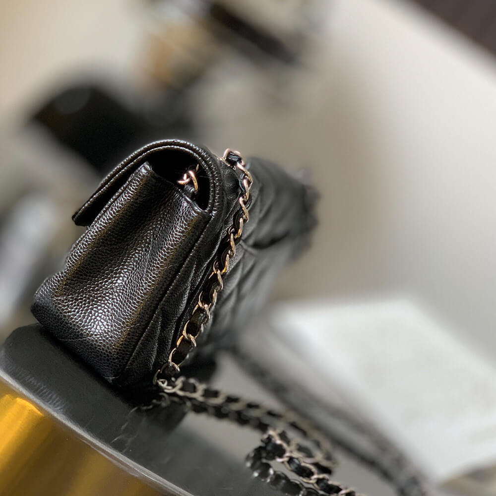 Ch**el MINI FLAP BAG(HIGH-END GRADE)