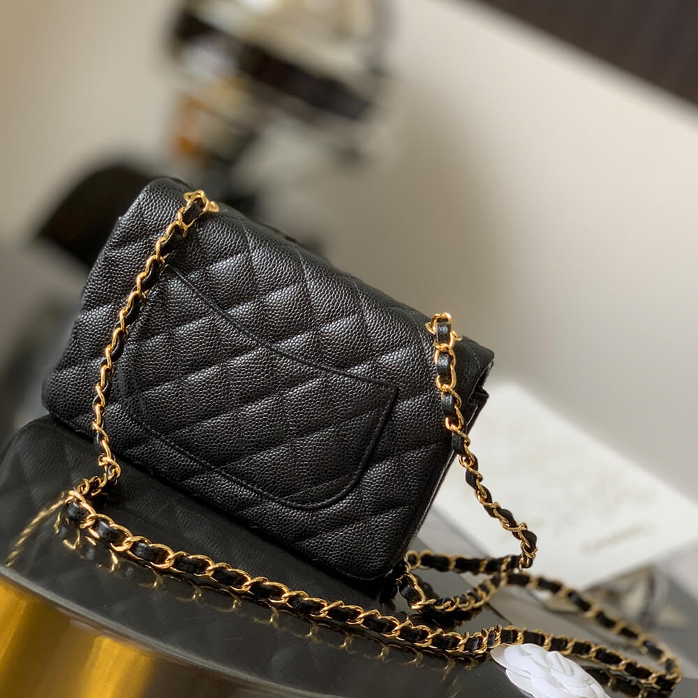 Ch**el MINI FLAP BAG(HIGH-END GRADE)