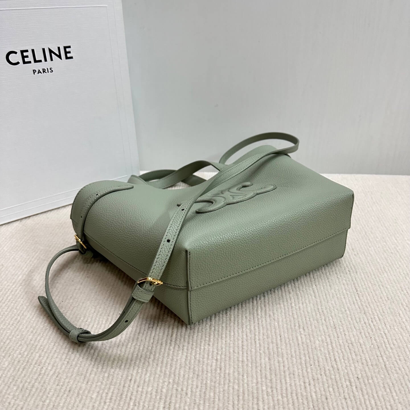 Ce1i*e MINI CABAS ANAIS CUIR TRIOMPHE in Grained calfskin