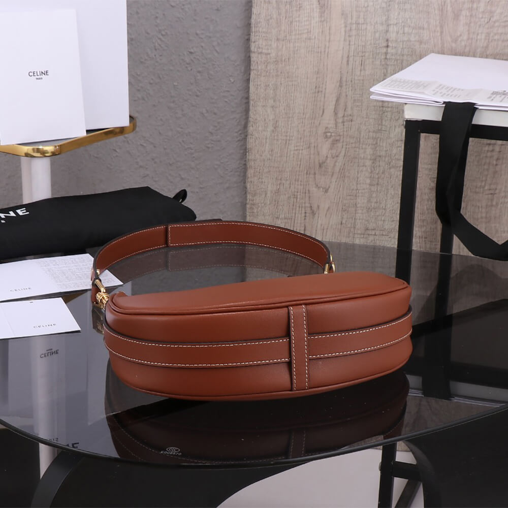 CAMILLE Medium Ava Shoulder Bag in Smooth Calfskin