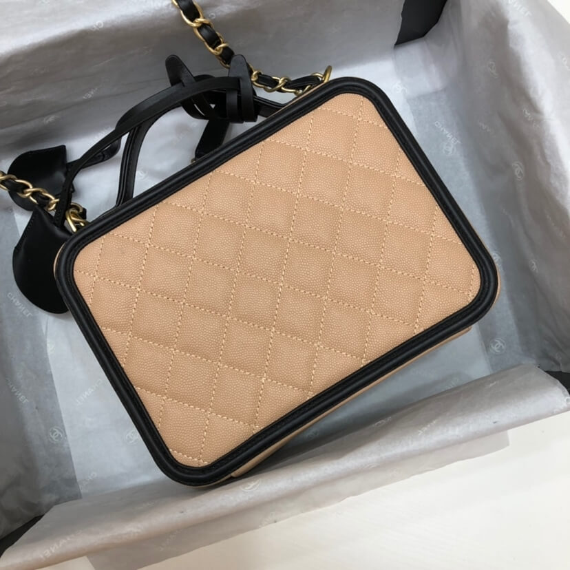 Ch**el Medium Filigree Makeup Case