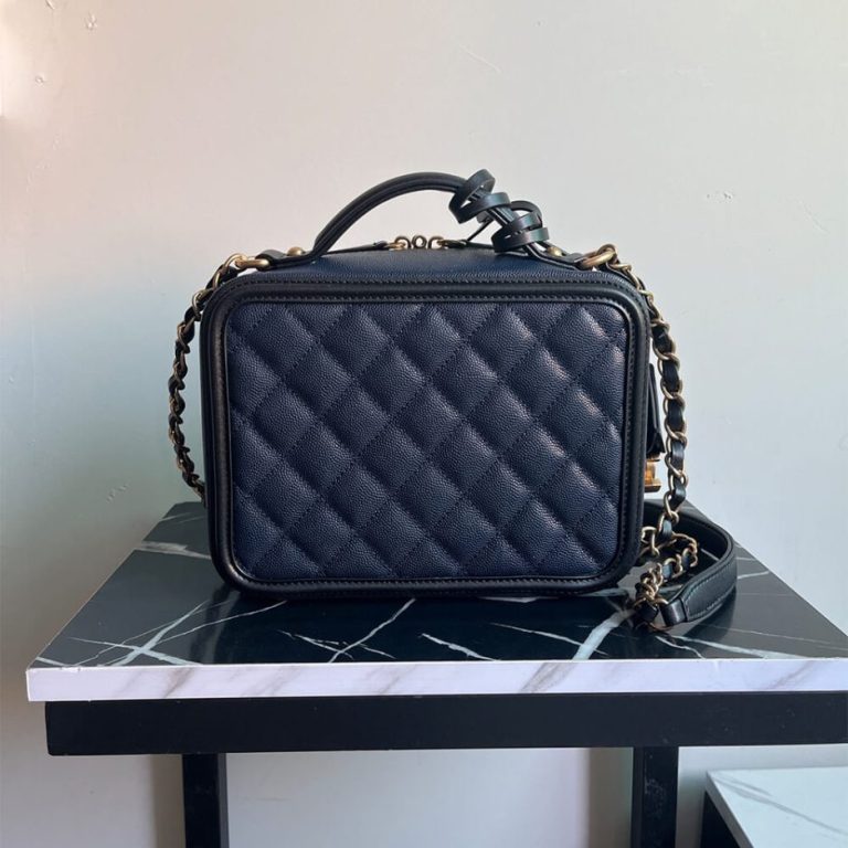 Ch**el Medium Filigree Makeup Case