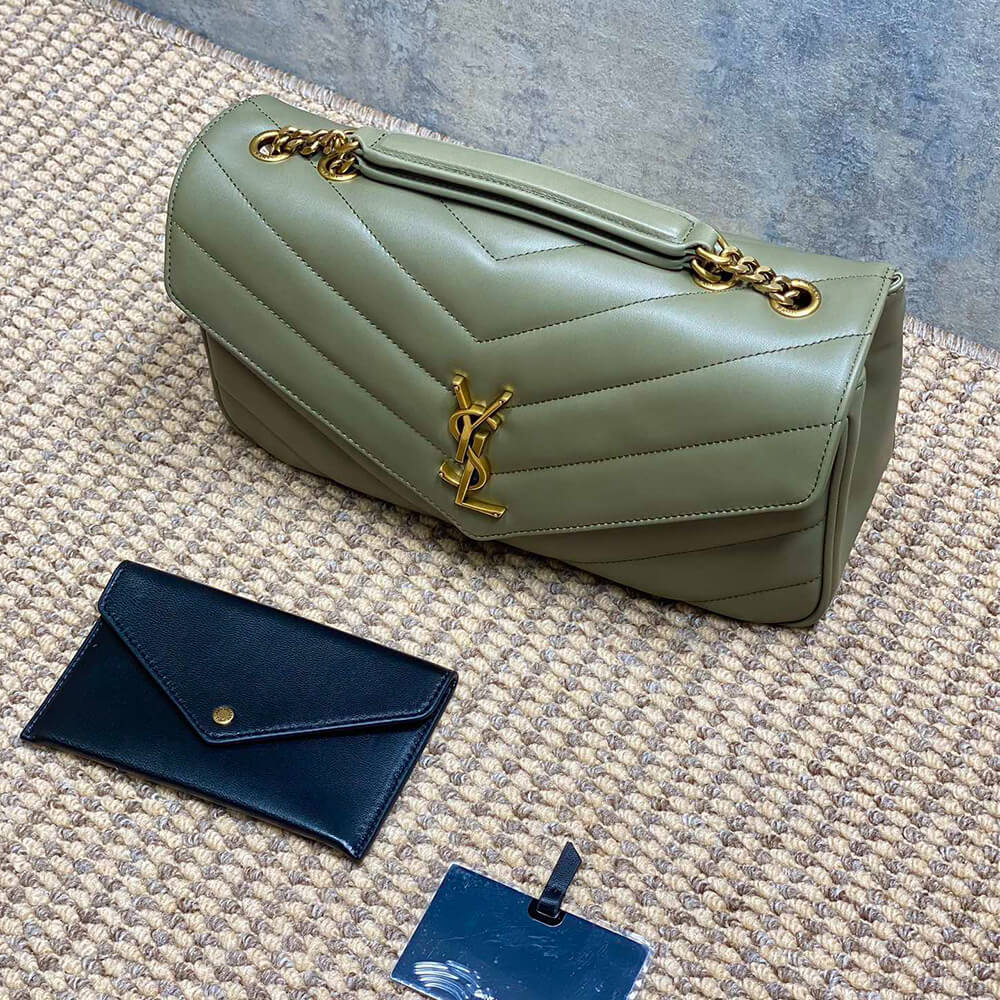 Y51 LOULOU medium in MATELASSE lambskin(HIGH-END GRADE)