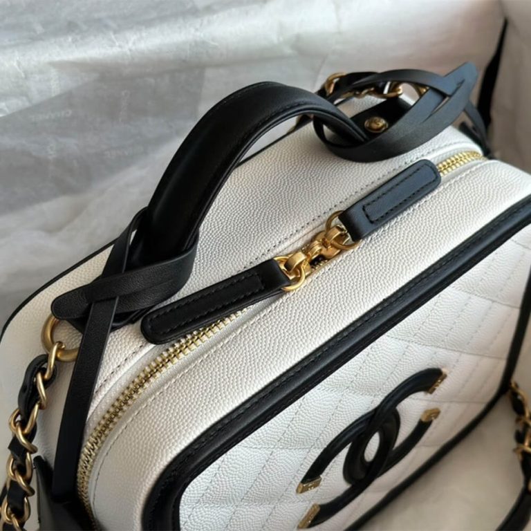 Ch**el Medium Filigree Makeup Case