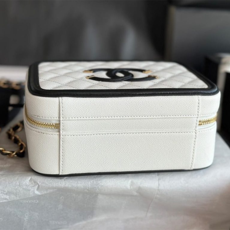 Ch**el Medium Filigree Makeup Case