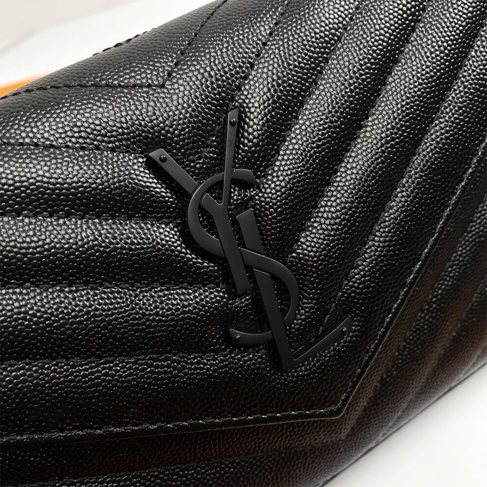 Y51 classic cassandre chain wallet in grain de poudre leatherY51 classic cassandre chain wallet in grain de poudre leather