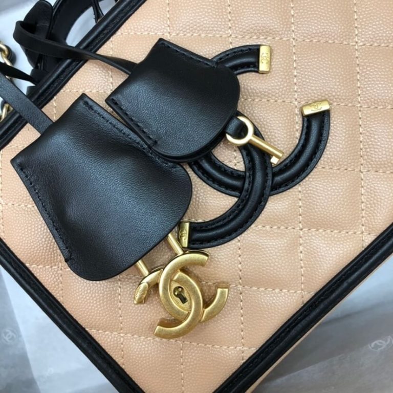 Ch**el Medium Filigree Makeup Case