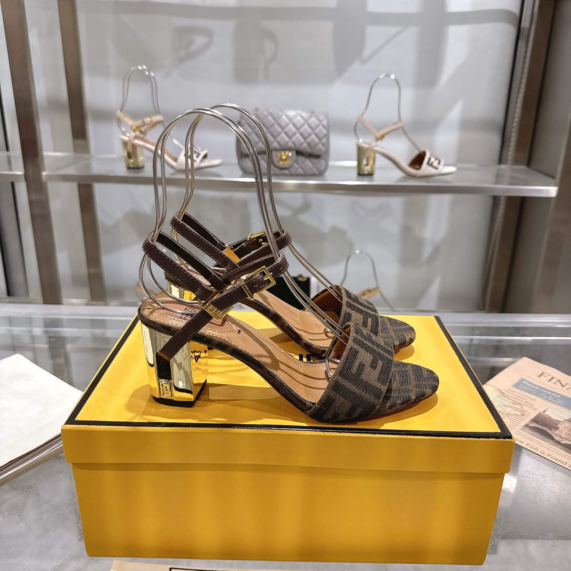 F**di FF high-heeled sandals