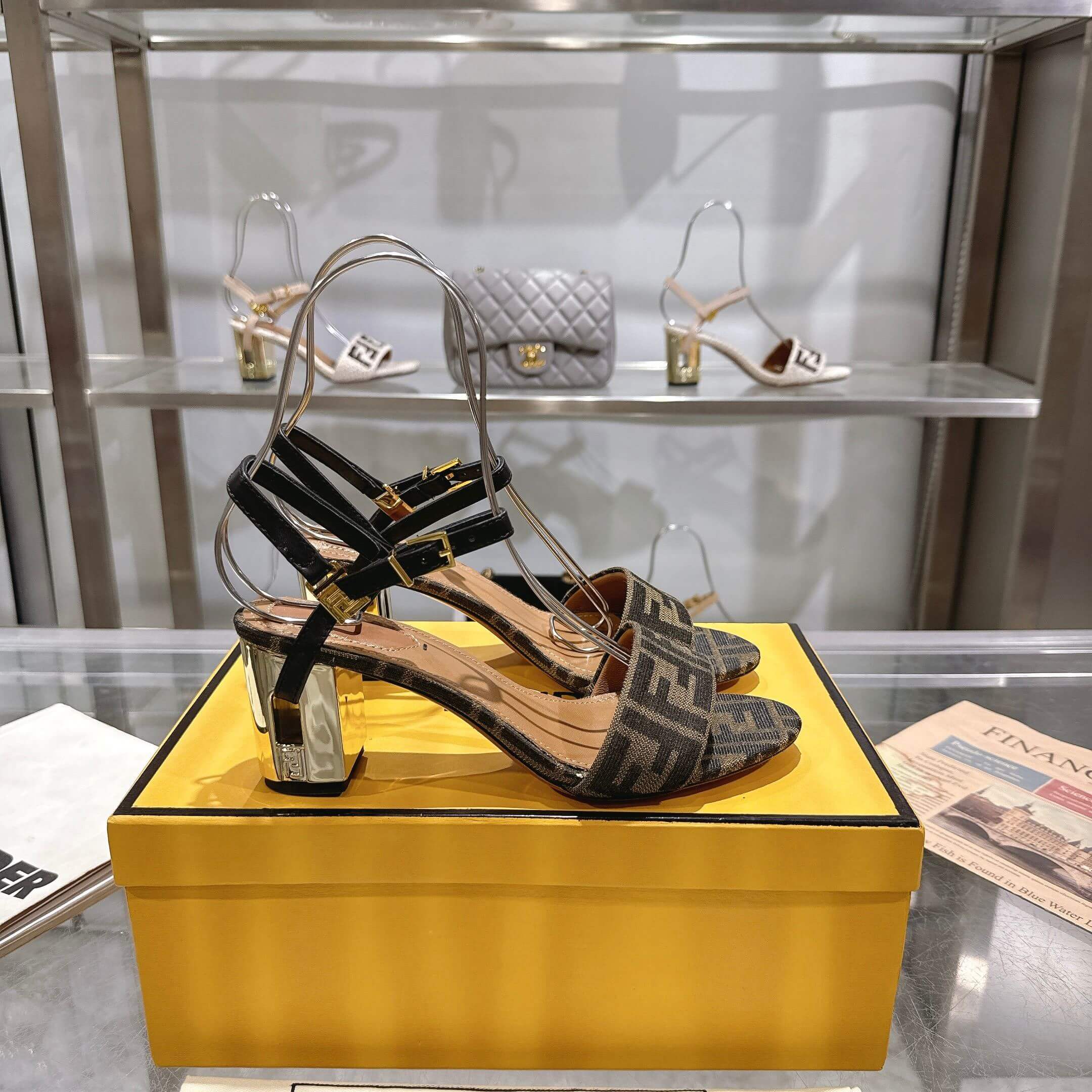 F**di FF high-heeled sandals