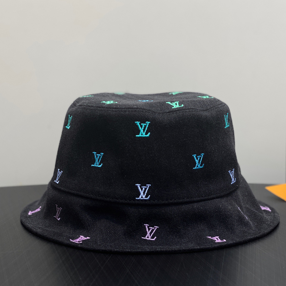 lv blason shading De*1m reversible bucket hat