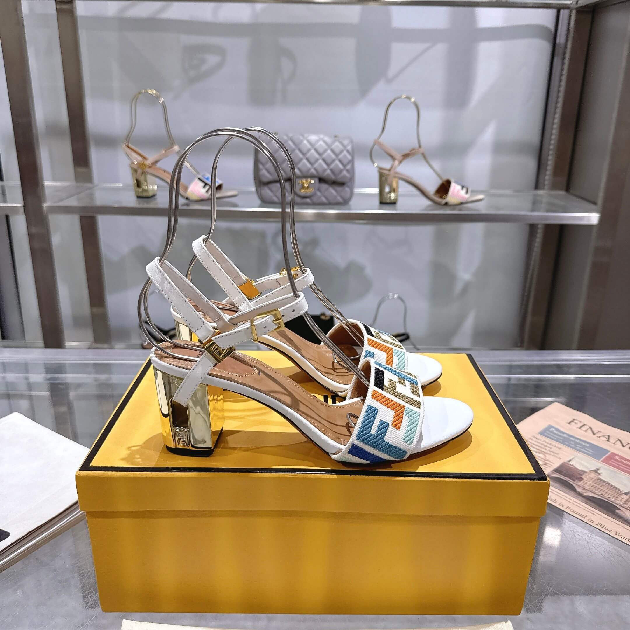 F**di FF high-heeled sandals