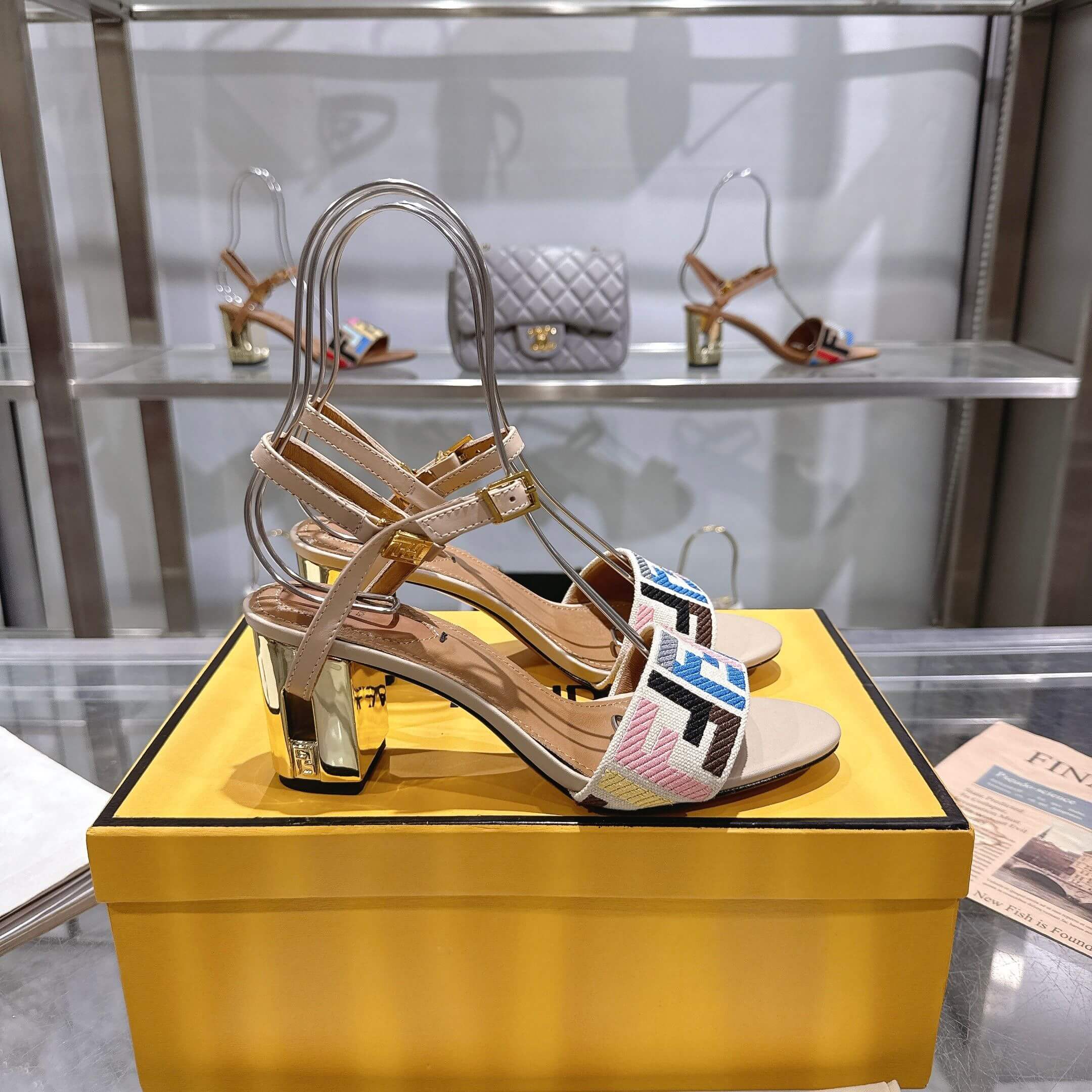 F**di FF high-heeled sandals