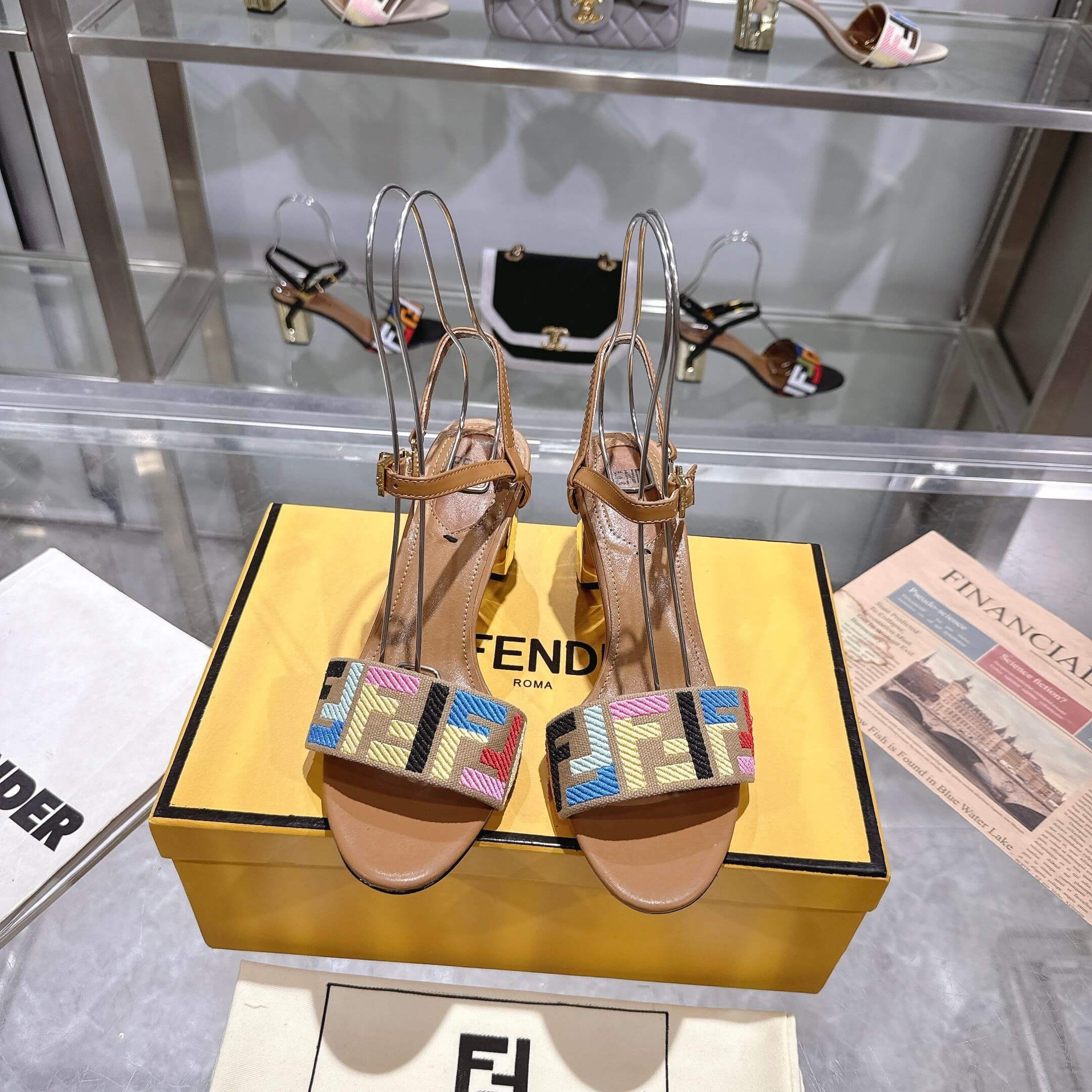 F**di FF high-heeled sandals