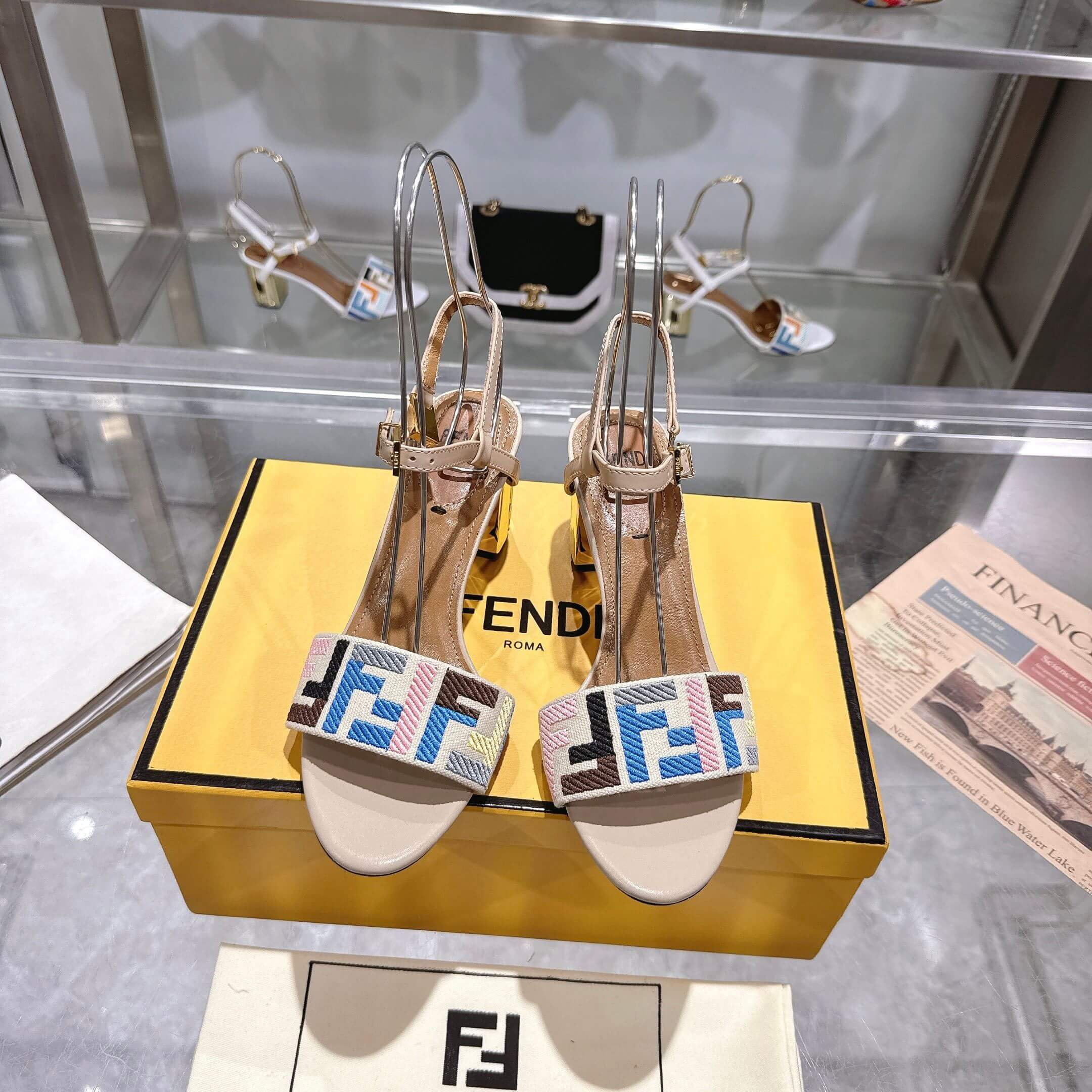 F**di FF high-heeled sandals