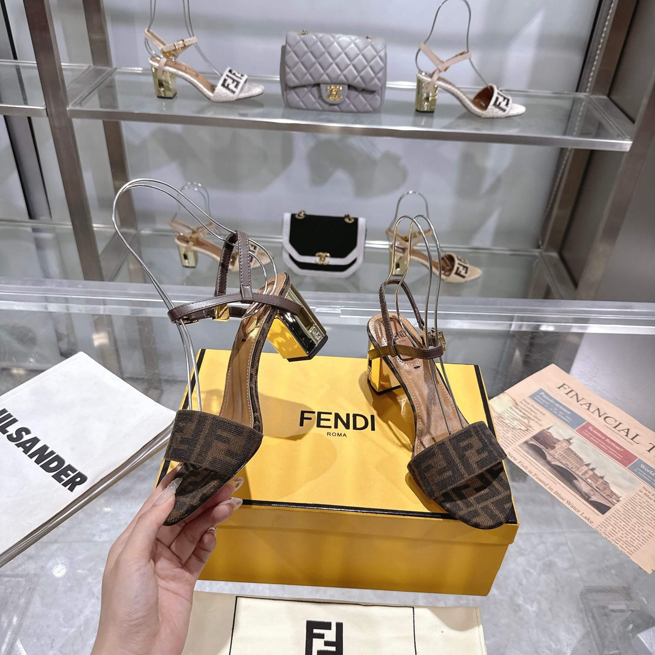 F**di FF high-heeled sandals