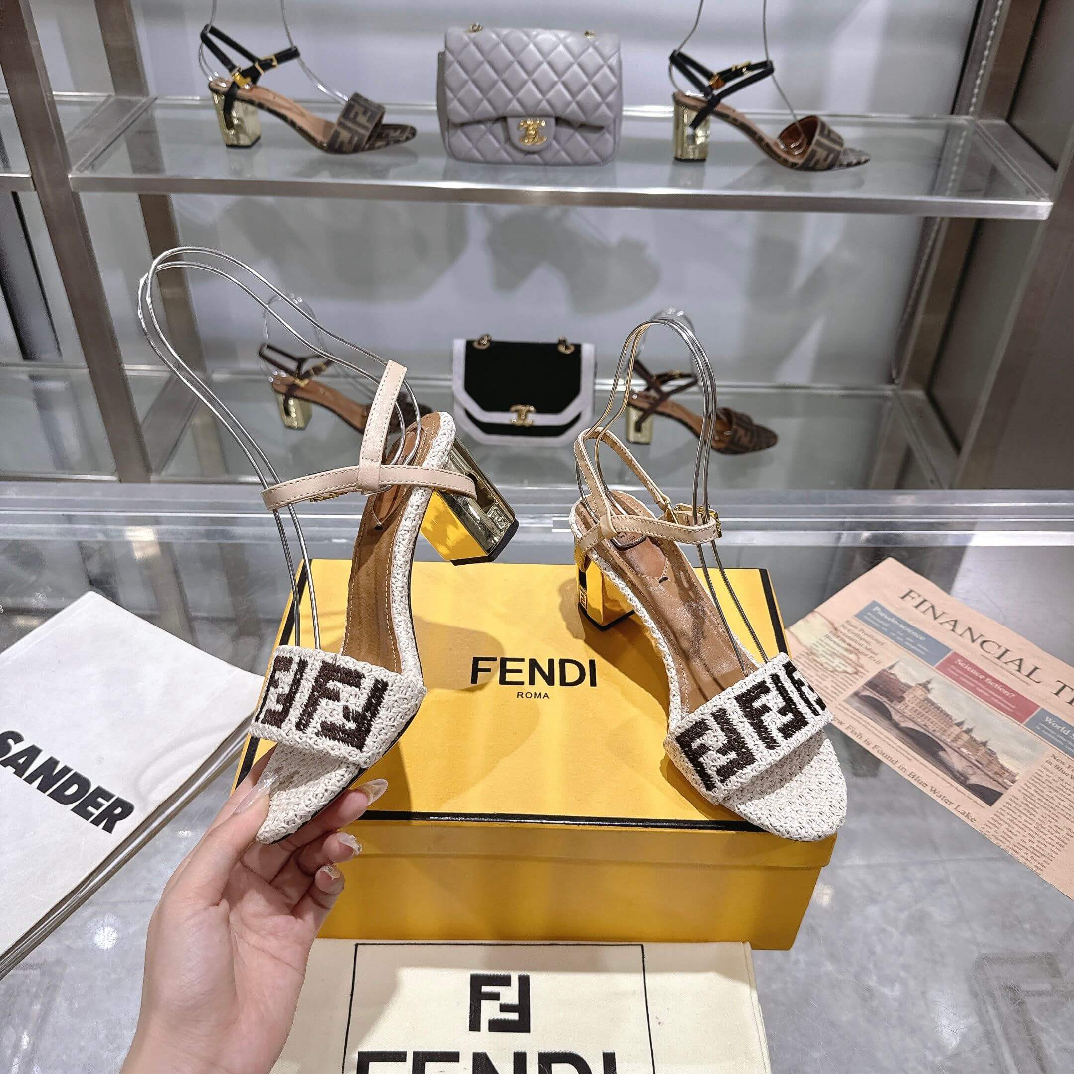 F**di FF high-heeled sandals