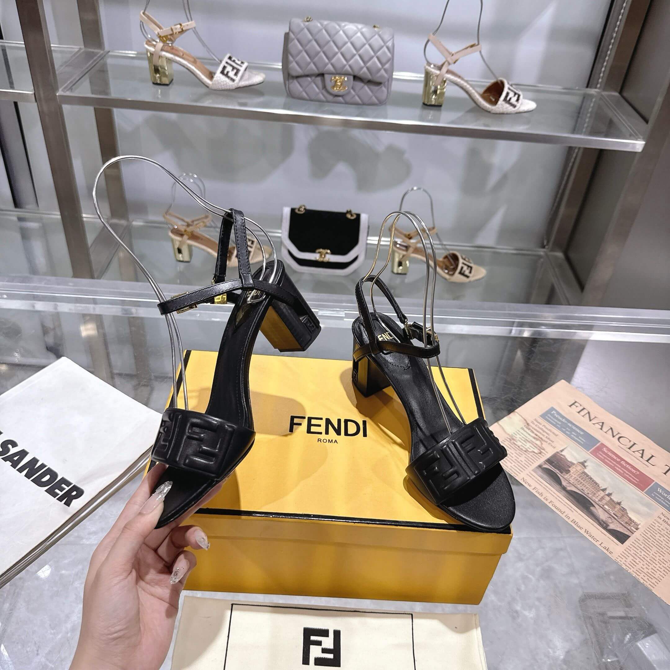 F**di FF high-heeled sandals