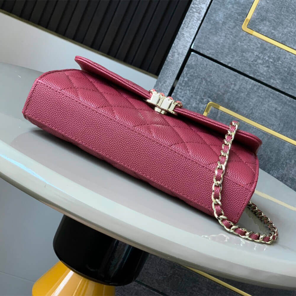 Ch**el Large Flap Bag With Top Handle(high-end grade)