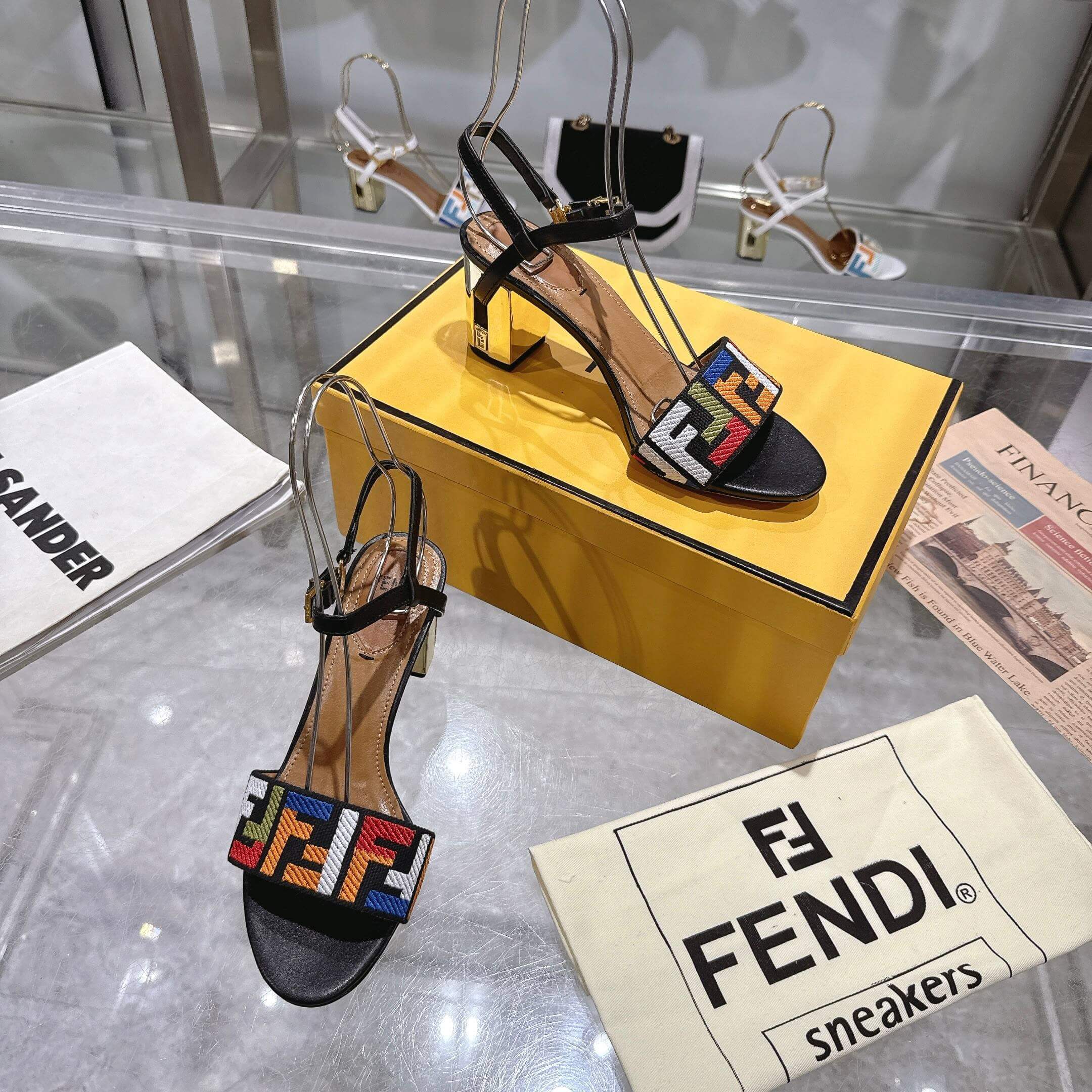 F**di FF high-heeled sandals