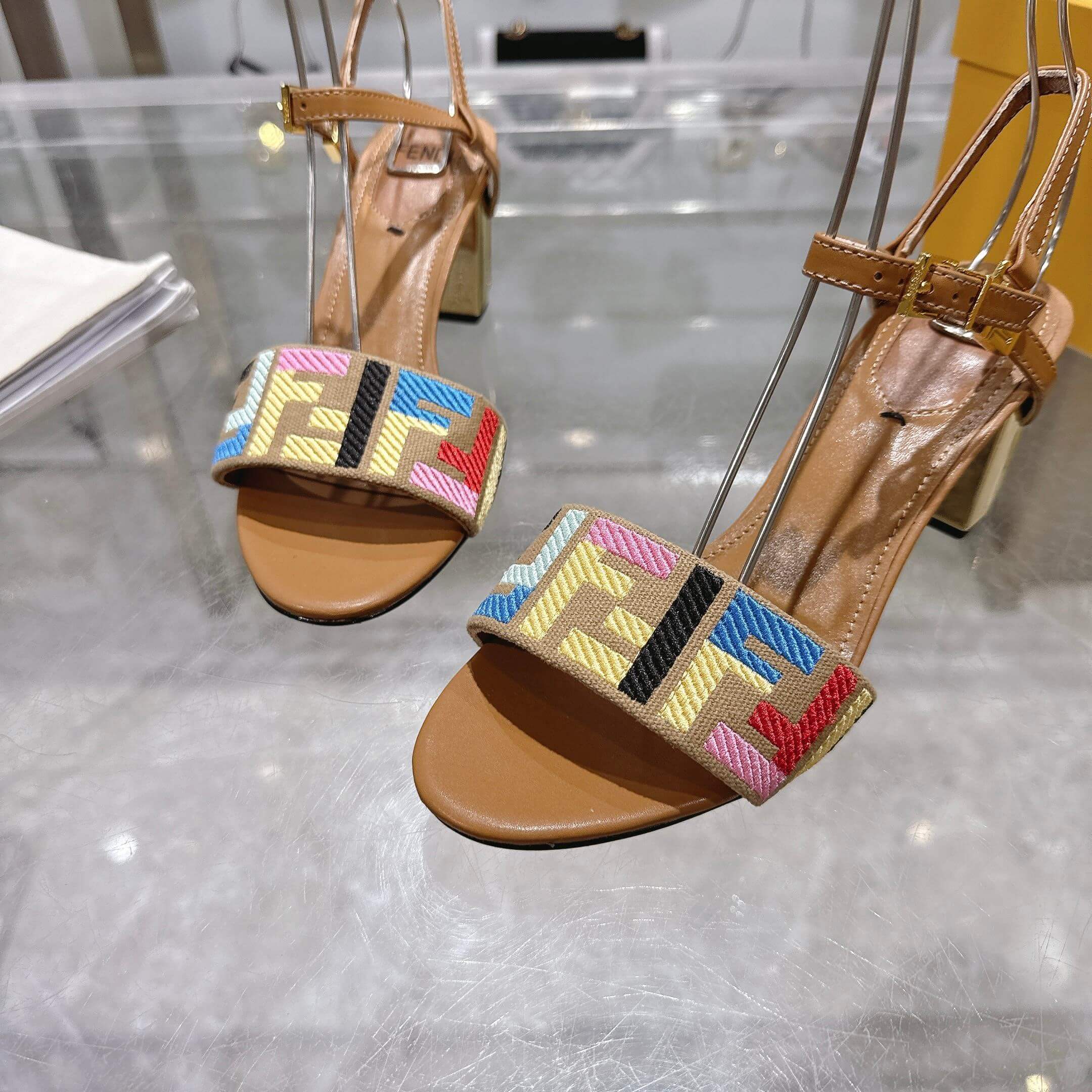 F**di FF high-heeled sandals