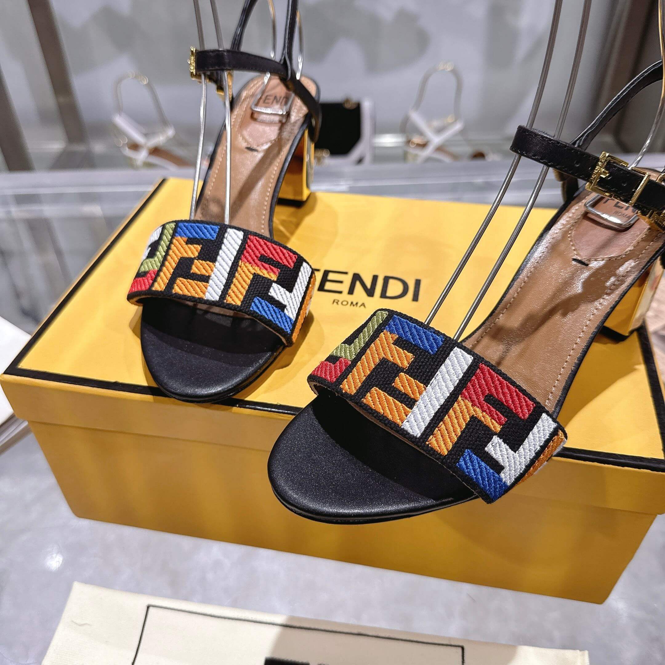 F**di FF high-heeled sandals