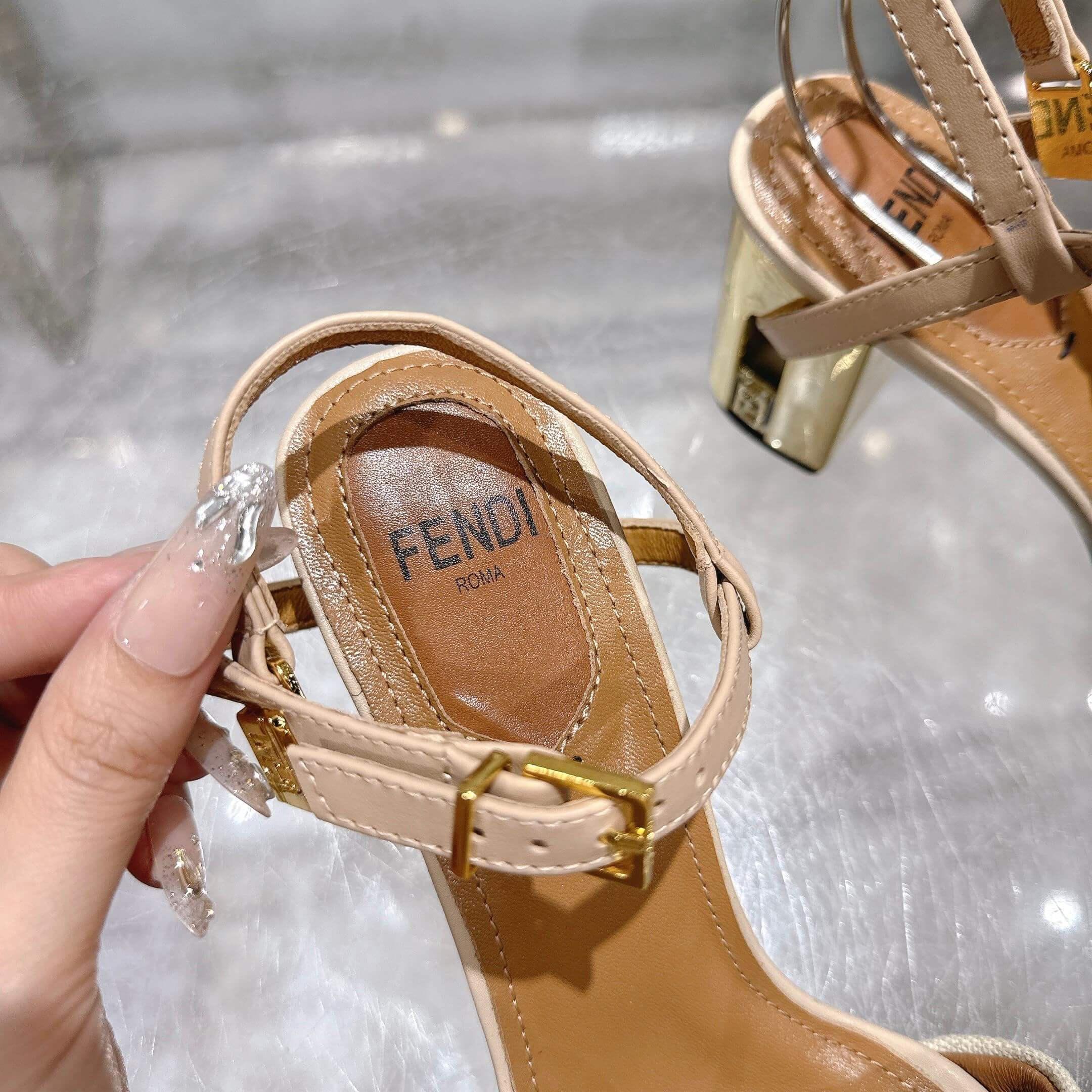 F**di FF high-heeled sandals