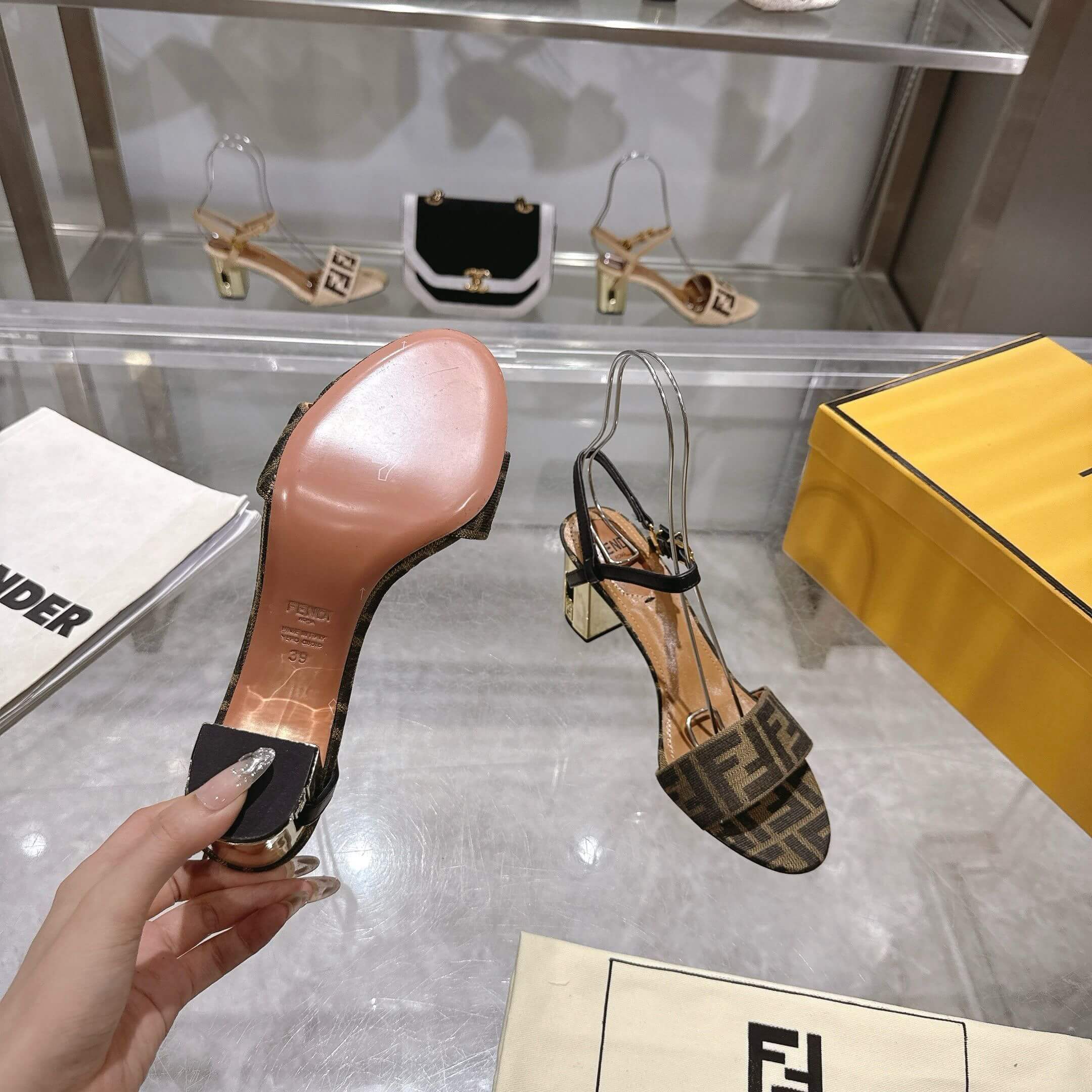 F**di FF high-heeled sandals