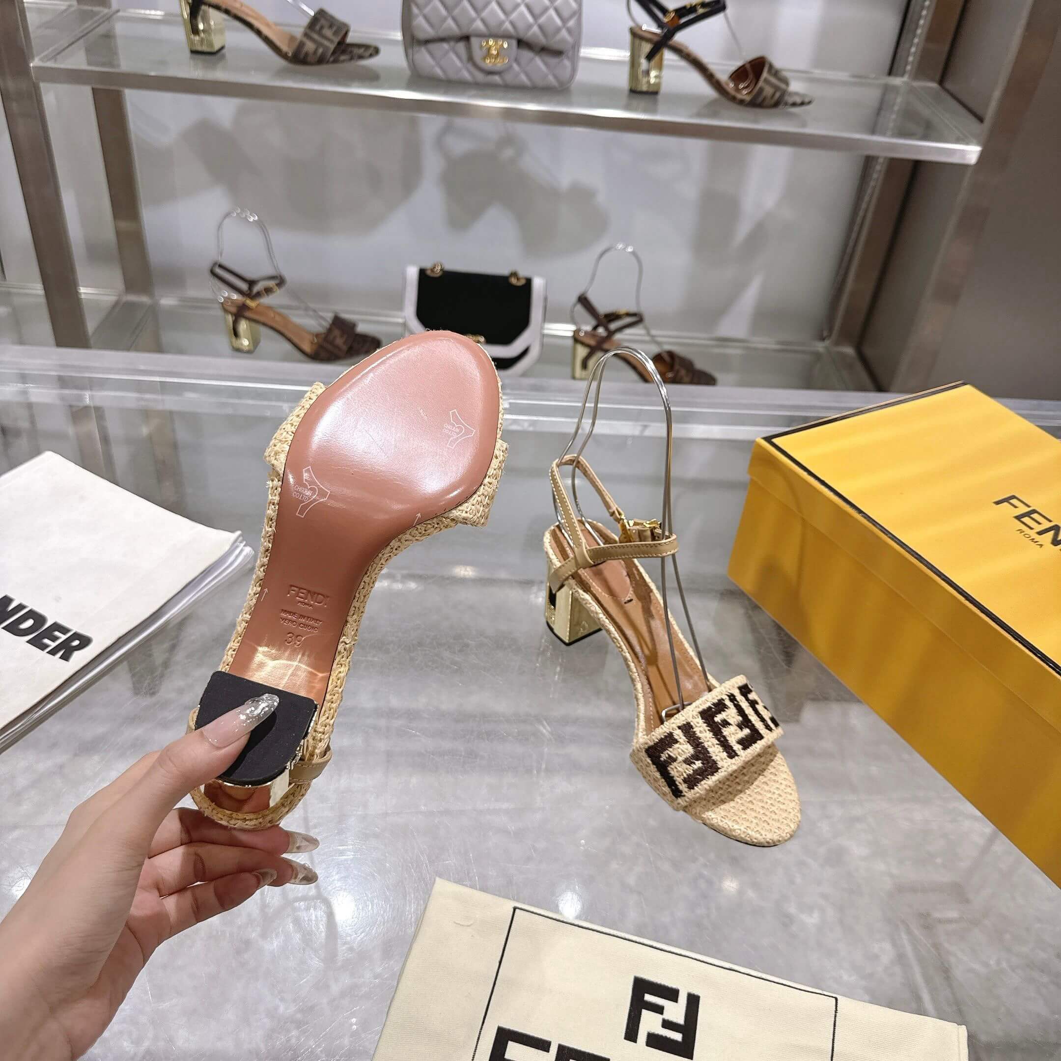 F**di FF high-heeled sandals