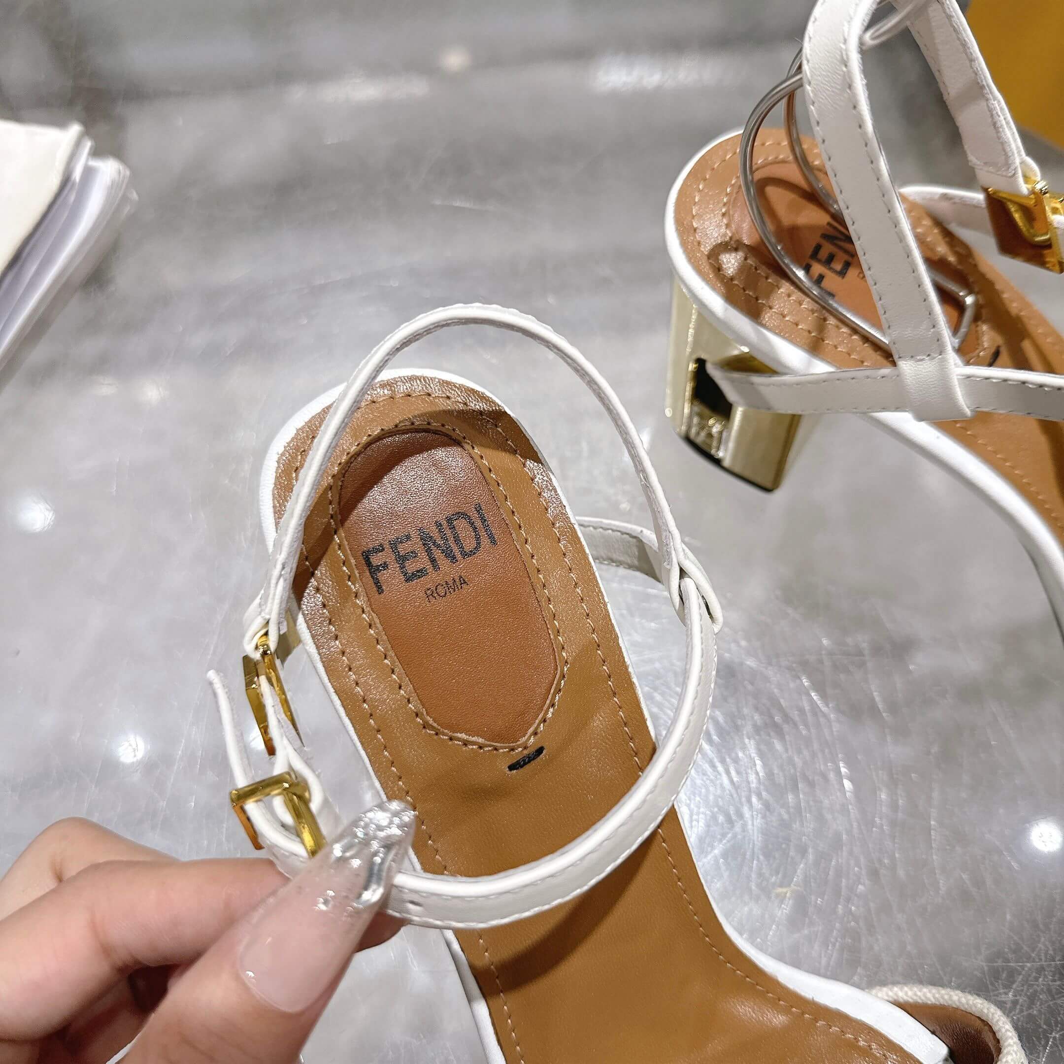 F**di FF high-heeled sandals