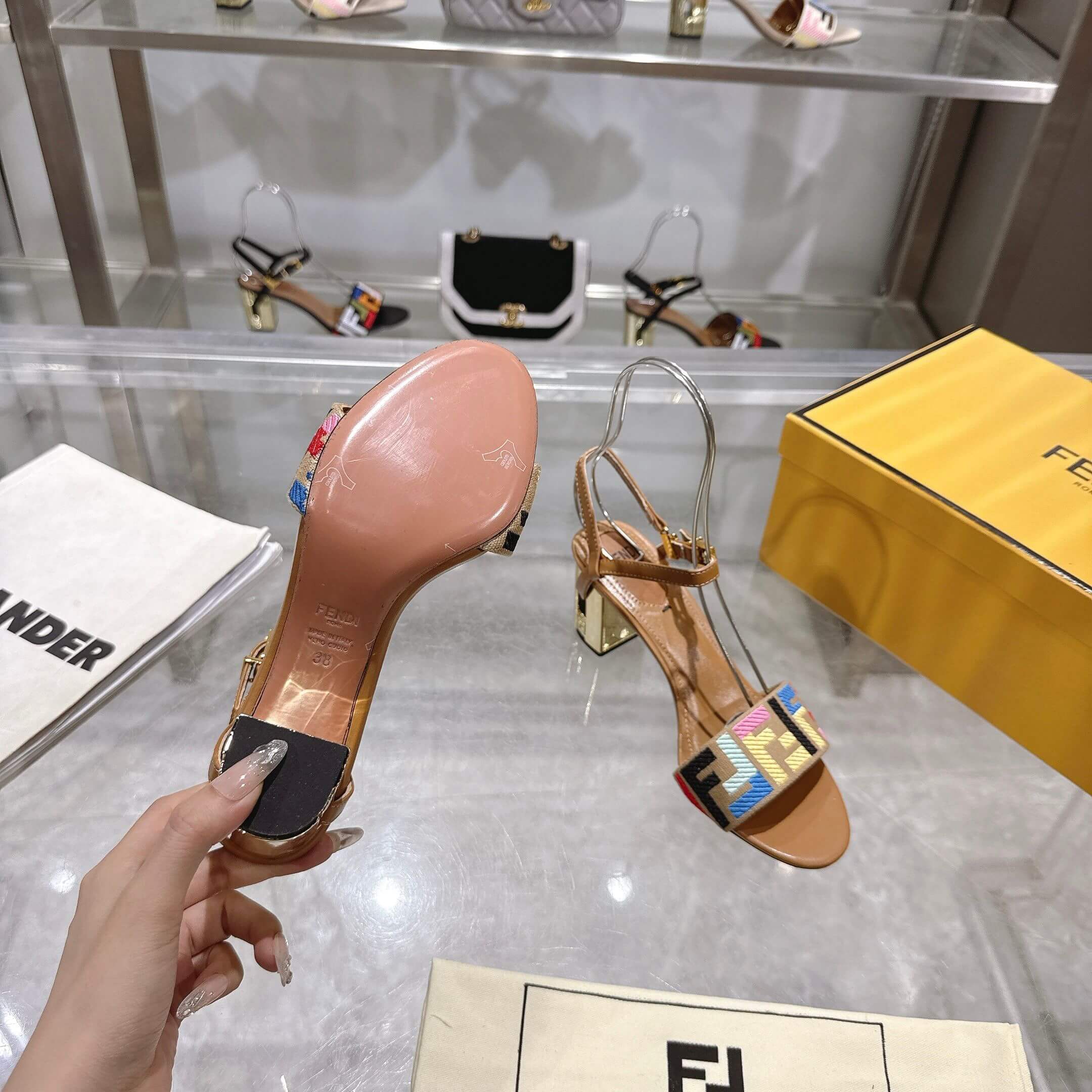 F**di FF high-heeled sandals