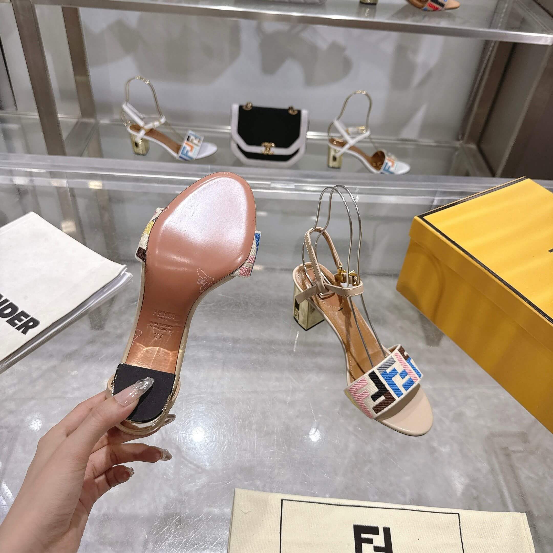 F**di FF high-heeled sandals