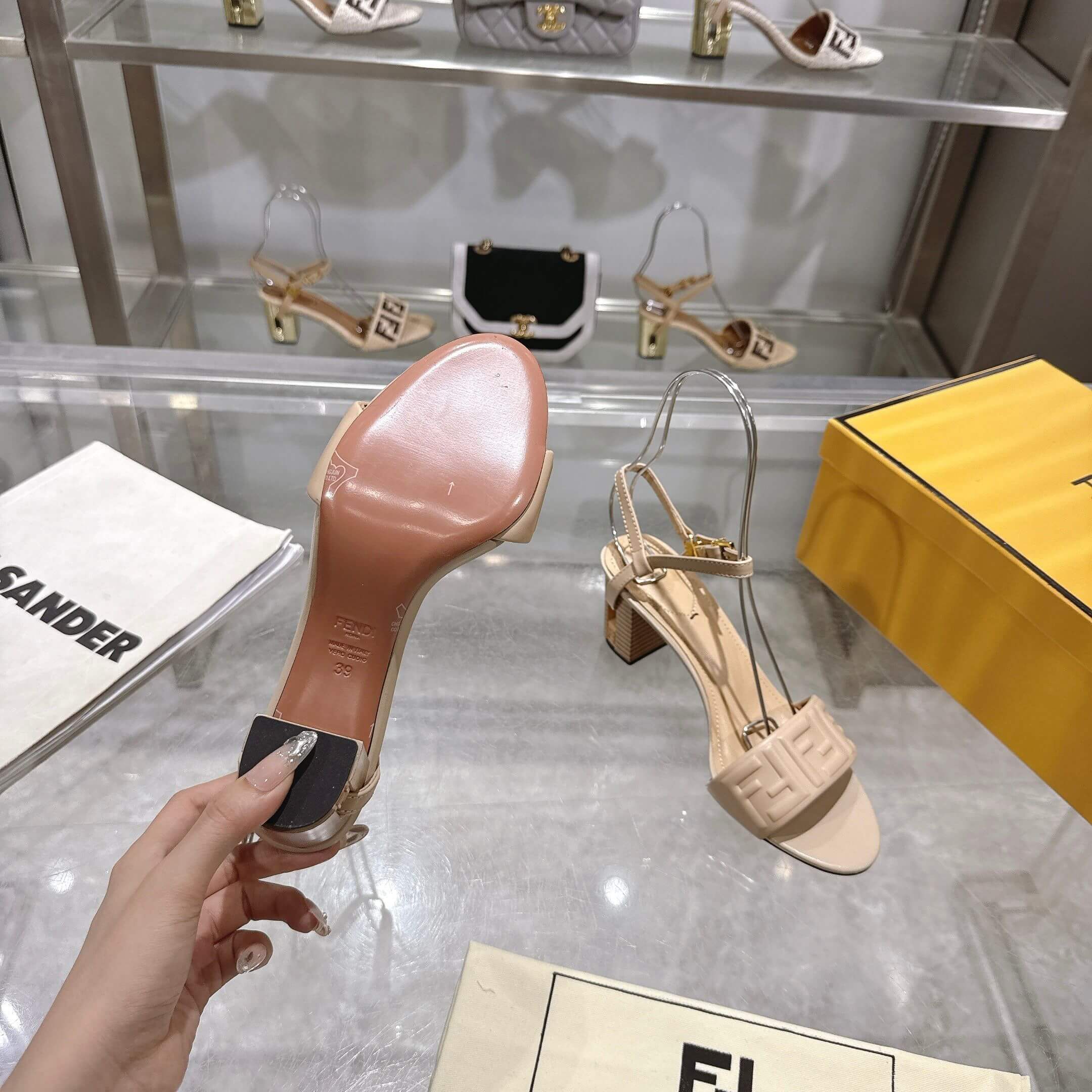 F**di FF high-heeled sandals