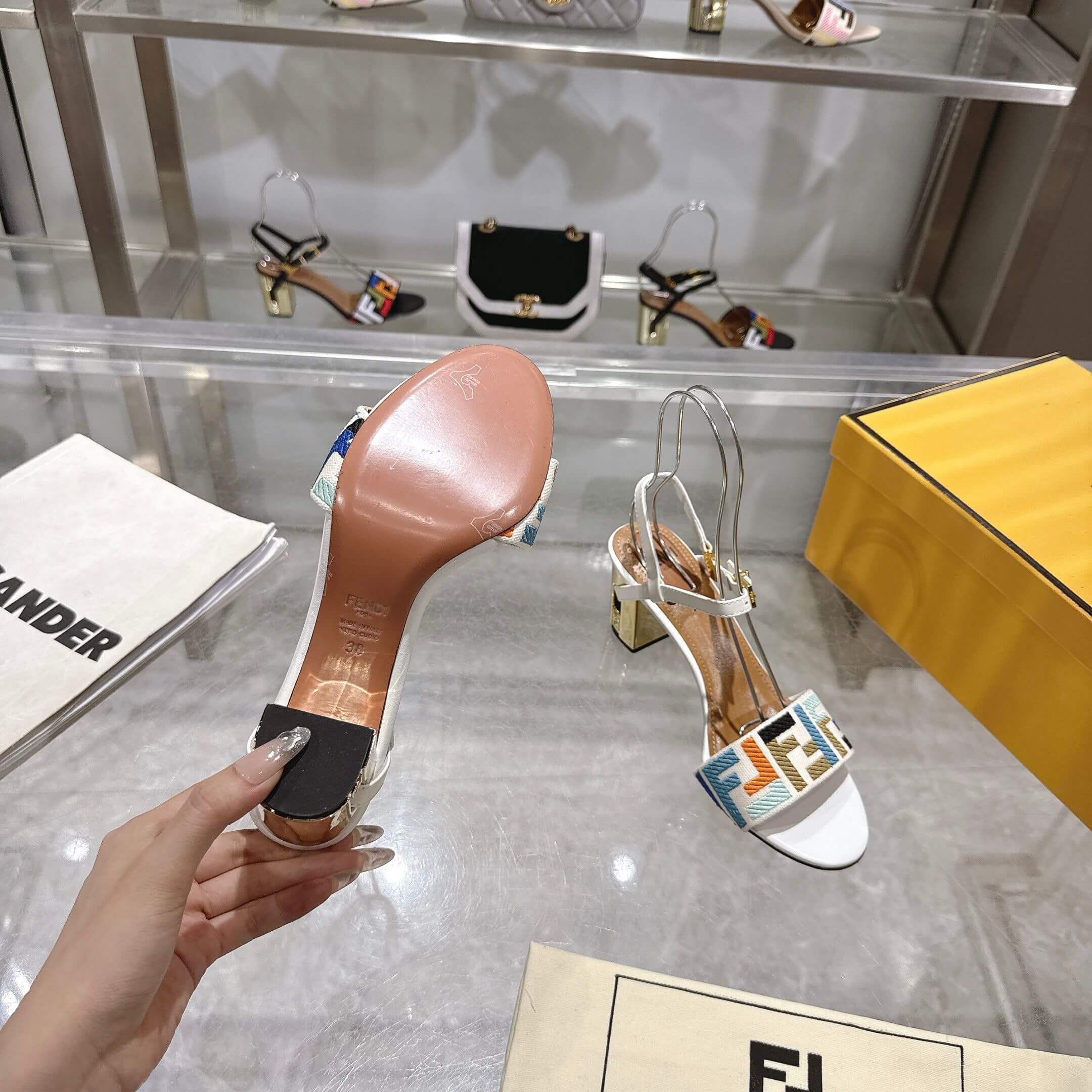 F**di FF high-heeled sandals