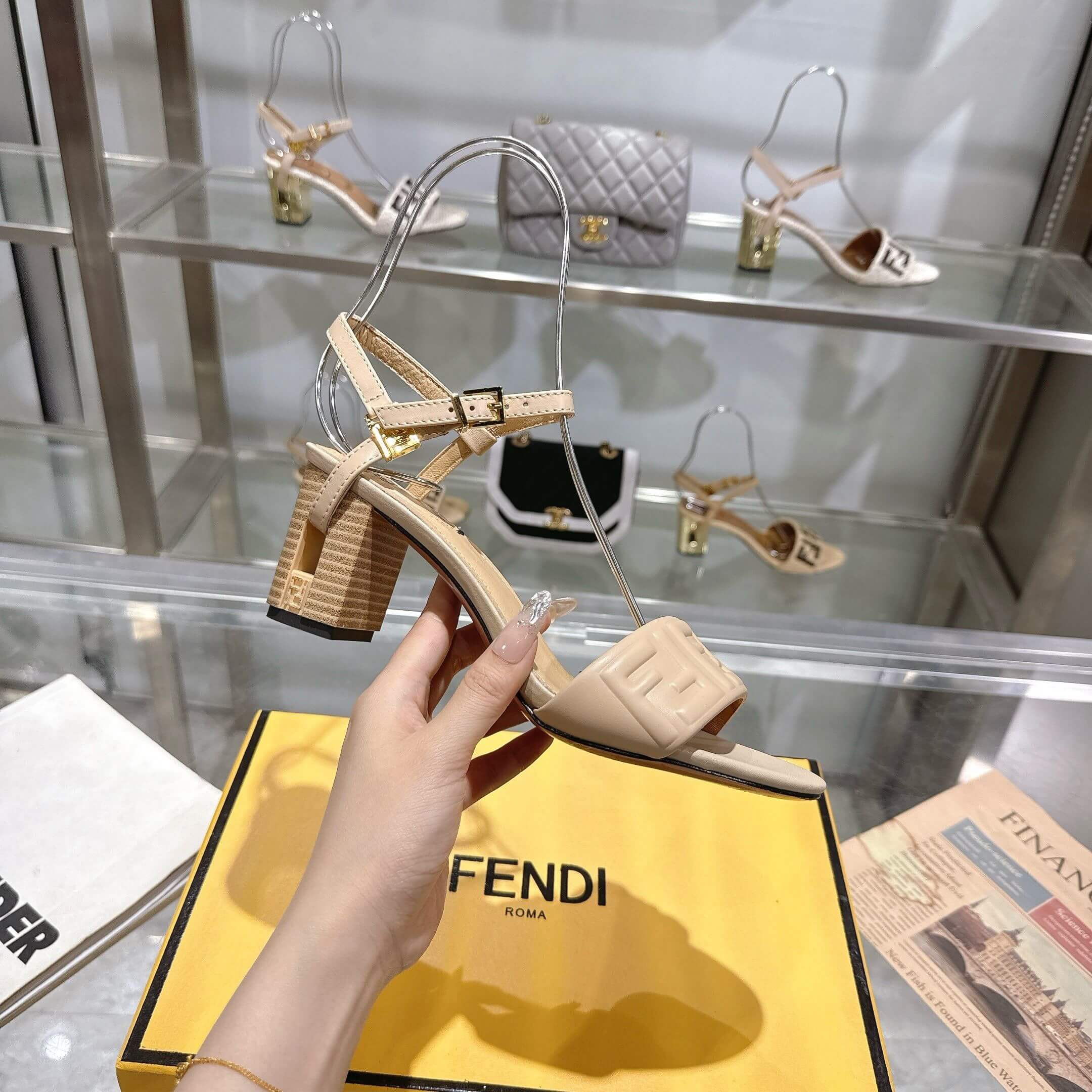 F**di FF high-heeled sandals