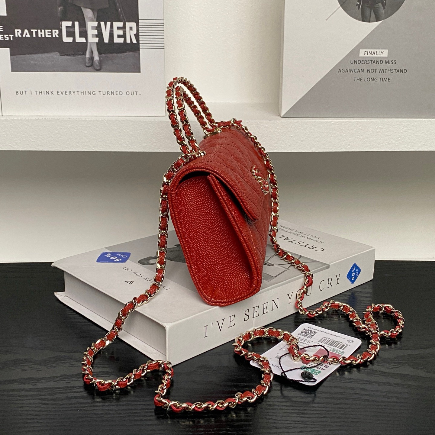Ch**el Large Flap Bag With Top Handle(high-end grade)