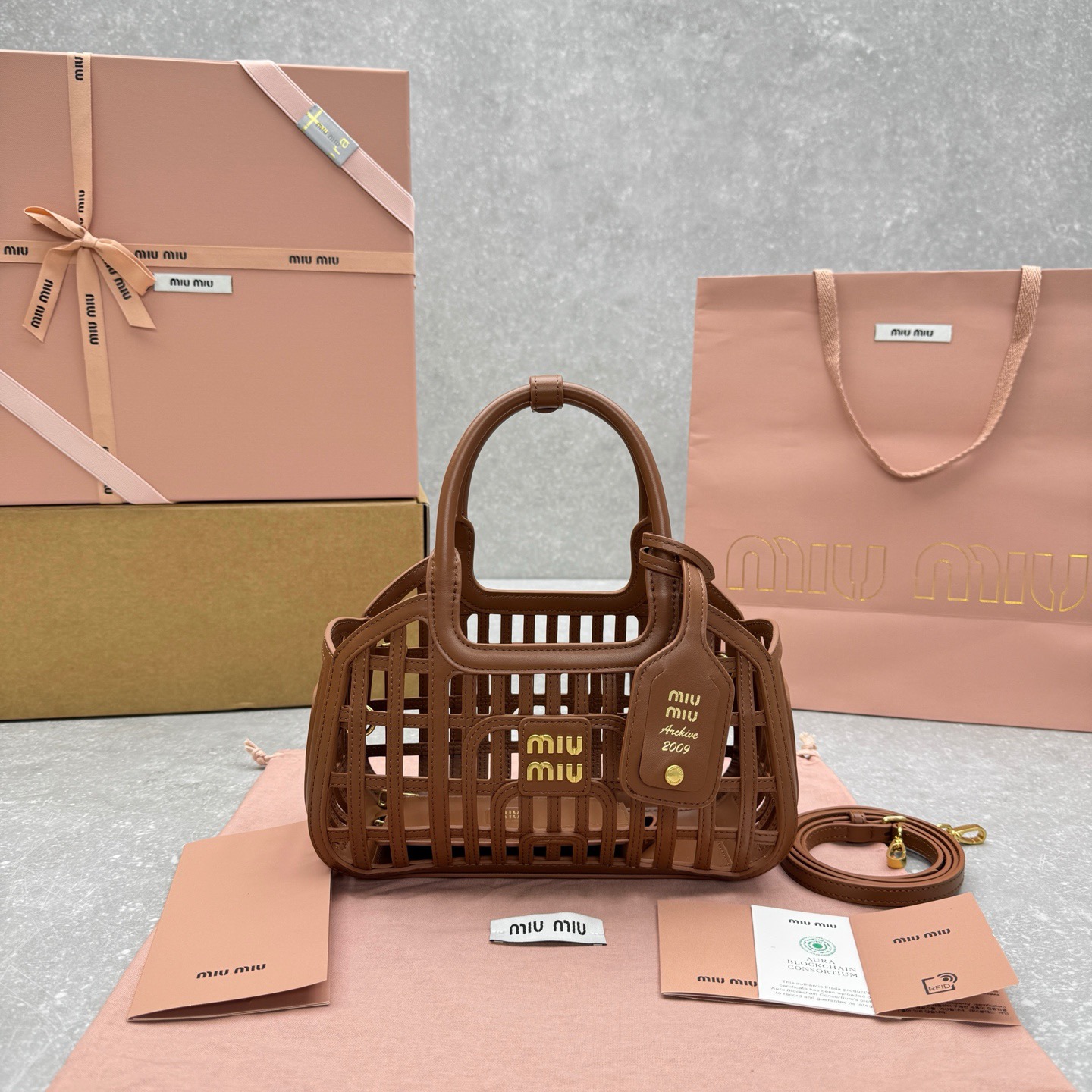 M1um1u Leather baskets(HIGH-END GRADE)