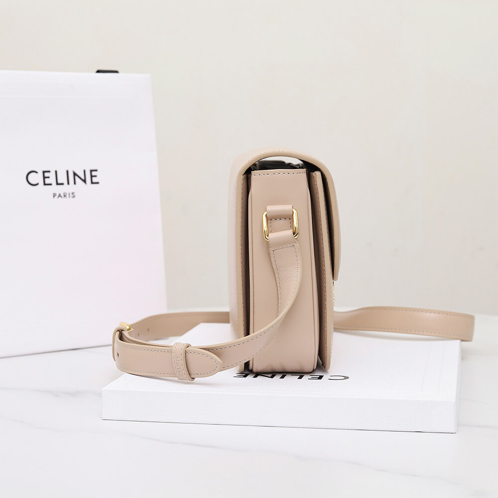 Ce1i*e CLASSIQUE TRIOMPHE BAG in shiny calfskin(HIGH-END GRADE)