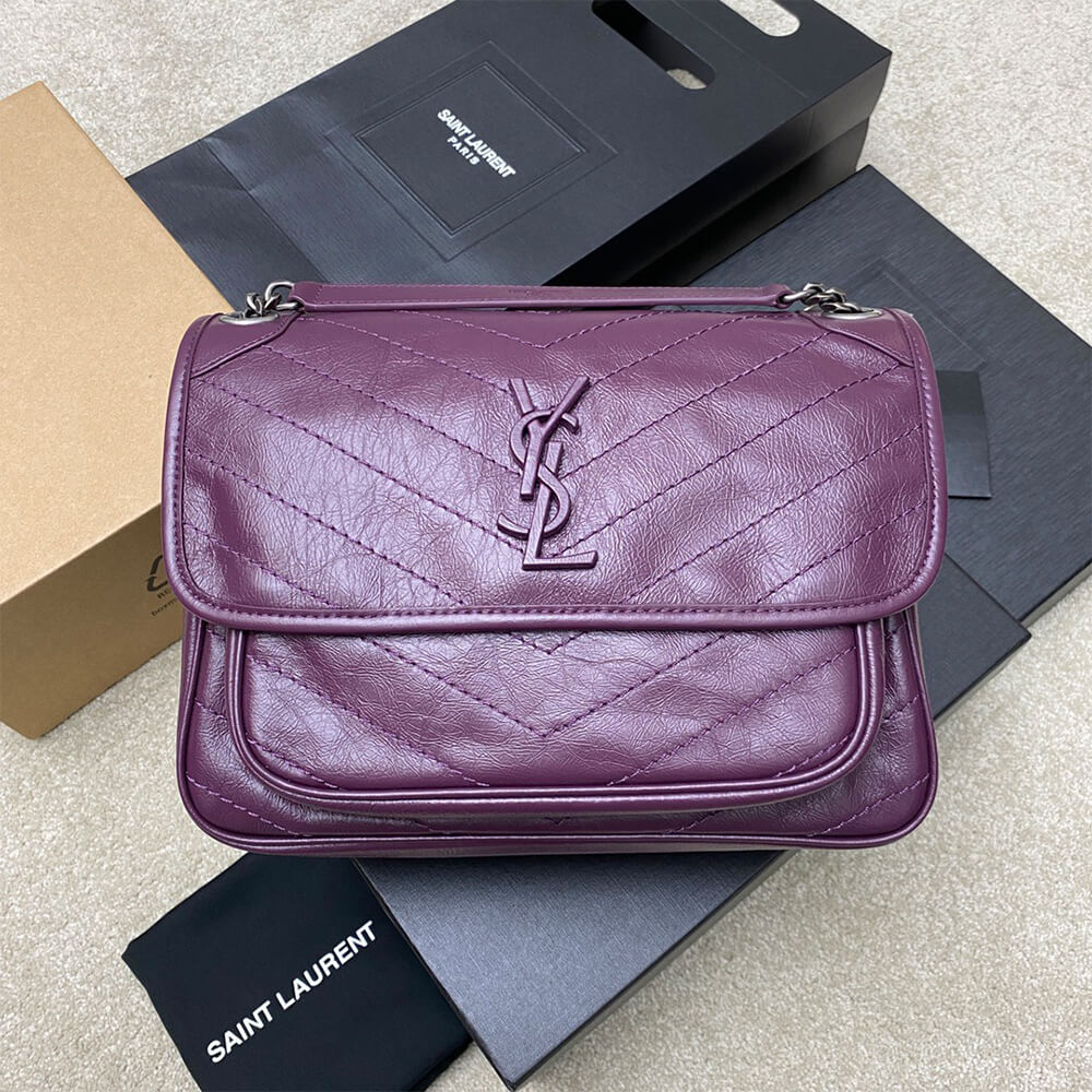Y51 NIKI MEDIUM IN CRINKLED VINTAGE LEATHER(HIGH-END GRADE)