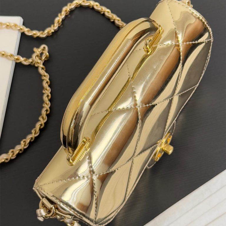 Ch**el Mini Flap Bag with Top Handle(high-end grade)