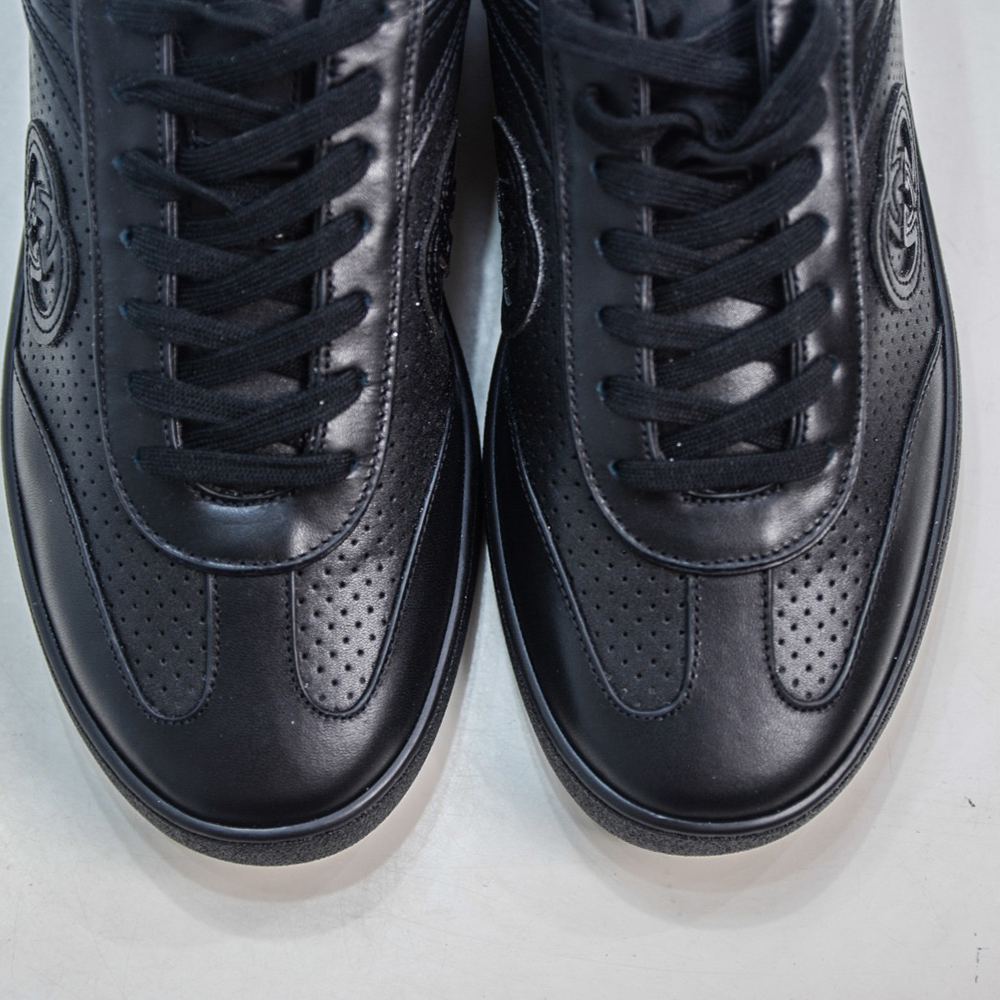 Gvc*1 Men’s G75 trainer in black leather