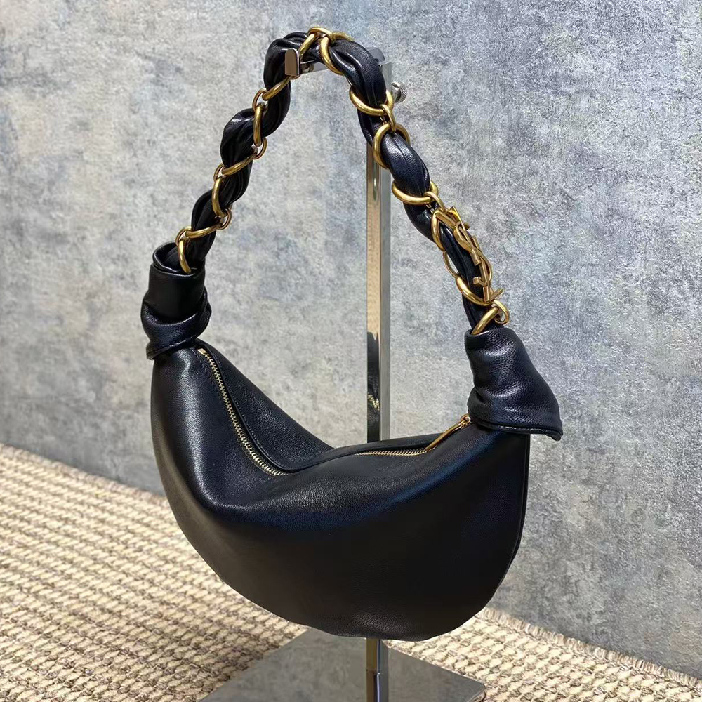 Y51 AMALIA Mini Lambskin Hobo Handbag(HIGH-END GRADE)