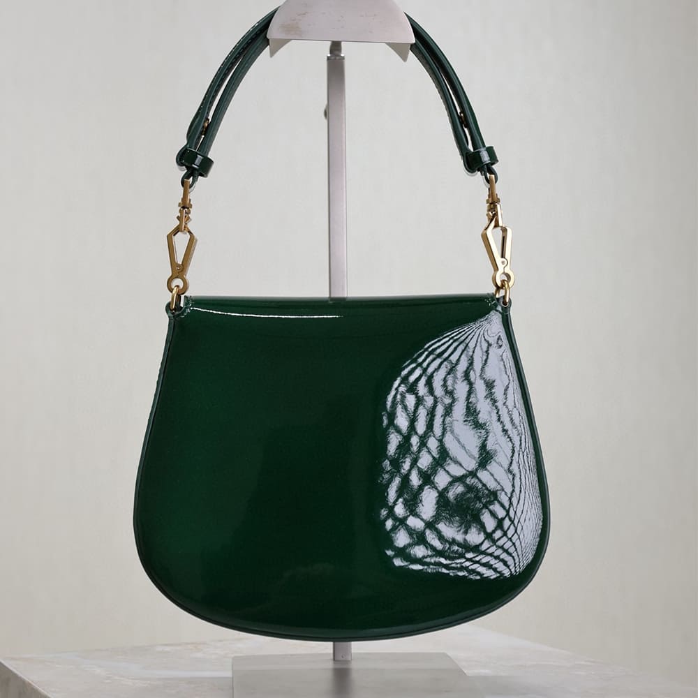 Y51 Mini VOLTAIRE TOP HANDLE bag in patent leather(HIGH-END GRADE)
