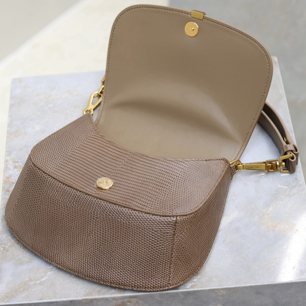 Y51 Mini VOLTAIRE top handle bag in lizard(HIGH-END GRADE)
