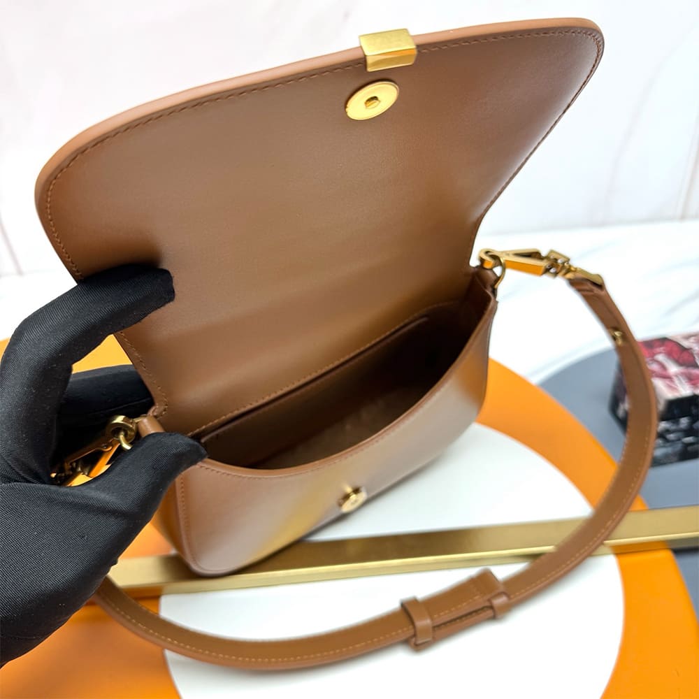 Y51 Mini VOLTAIRE TOP HANDLE bag in BOX Sa1nt Lau*nt(HIGH-END GRADE)