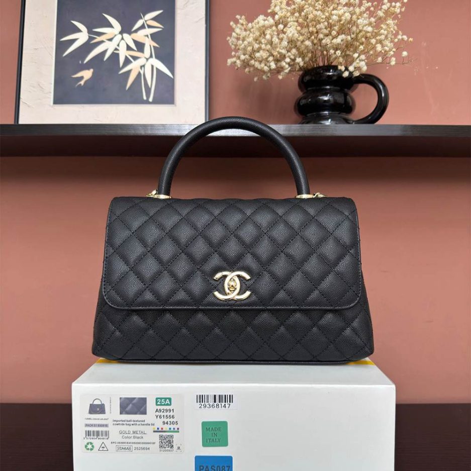 Ch**el Large Coco Handle Flap Shoulder Bag