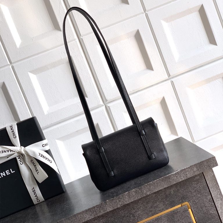Ch**el Clutch with Leather Strap(HIGH-END GRADE)